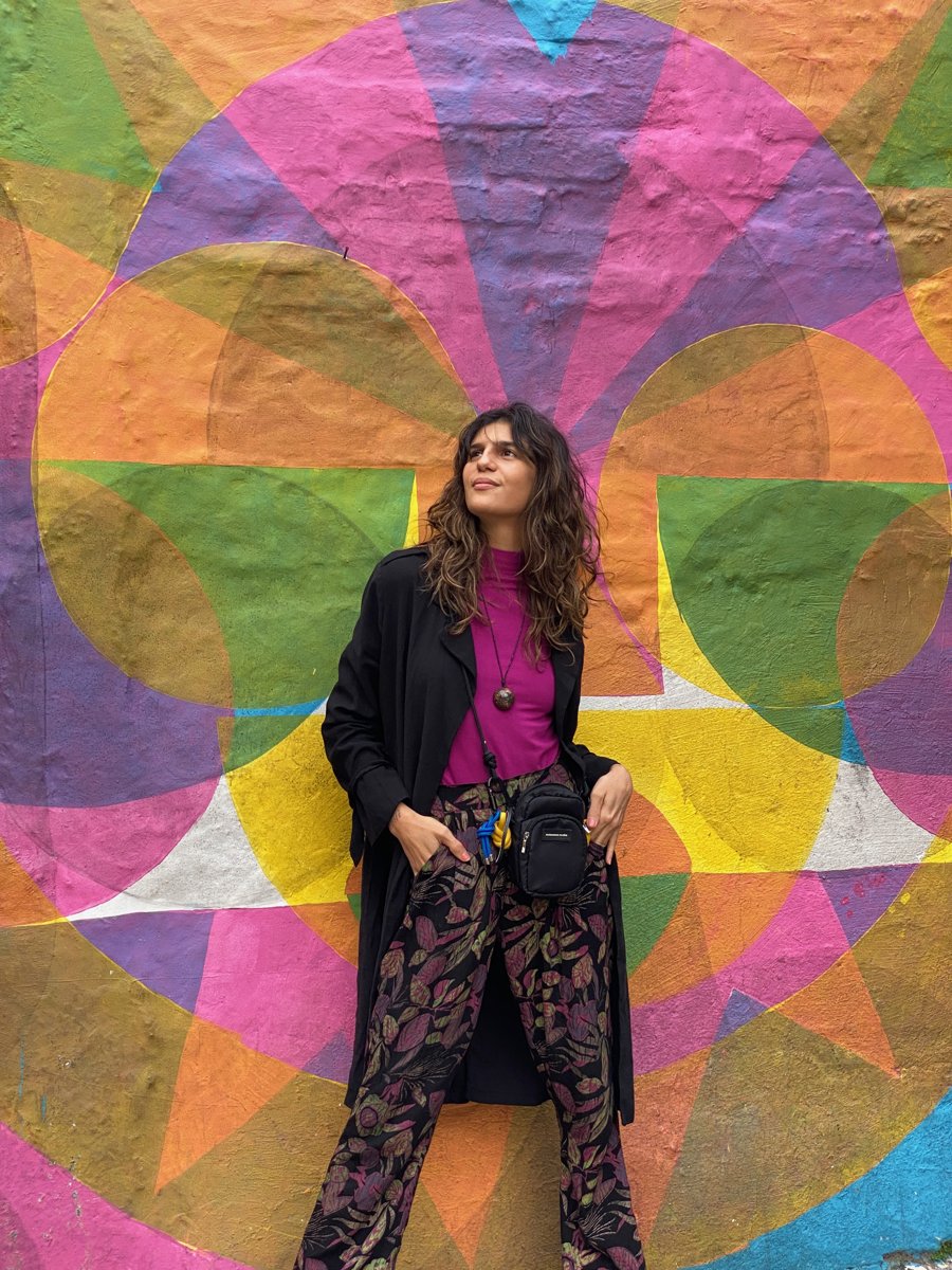 A whole wall of color